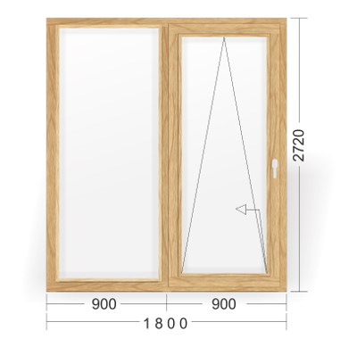 Наклонно-сдвижное окно PATIO Z HS Portal (Схема А)